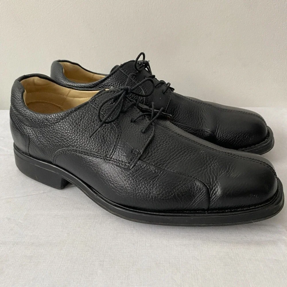 Studio Belvedere Baybridge Black Leather Lace Up Oxford Shoes Mens Size 11‎ EEE
